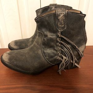 VERY VOLATILE fringe booties